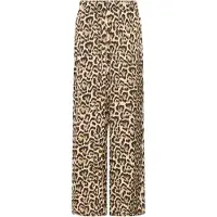 Ichi Stoffhose "Damen Overall IHNIMA", Damen, Gr. 38, N-Gr, braun (braun leopard aop), Obermaterial: 100% Polyester PES., Hosen Stoffhose
