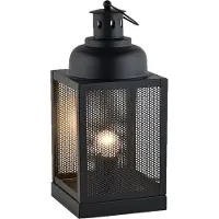 Marrakesch Orient & Mediterran Interior Tischlampe Ceed mit E27-Fassung, für stimmungsvolles Licht, in Schwarz 35 cm
