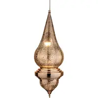 Marrakesch Orient & Mediterran Interior Pendelleuchte Inanna mit E27-Fassung für dekorative Beleuchtung, in Silber 66 cm