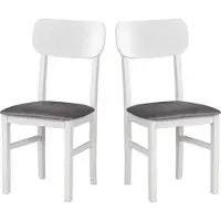 LeafDesign Esszimmerstuhl 2 x "Leo 3", weiss