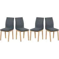 LeafDesign Esszimmerstuhl- Set 4x LUNA 1 sonoma, hygge 96