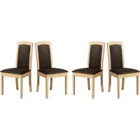 LeafDesign Esszimmerstuhl - Set 4x Roma 8 sonoma, zetta 294