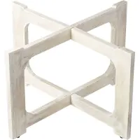 Marrakesch Orient & Mediterran Interior Klapptisch Untergestell Klappbar Cadiz Weiss 80cm