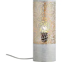 Marrakesch Orient & Mediterran Interior Tischlampe Verdure mit E27-Fassung, für stimmungsvolles Licht, in Weiß 34 cm