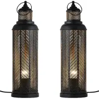 Marrakesch Orient & Mediterran Interior 2 X Tischlampe Nachttischleuchte Ästhetisch Dekorativ