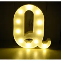 Kopper-24 LED Leuchtbuchstabe 3D, 22 cm Buchstabe Q