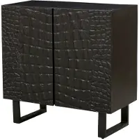 Marrakesch Orient & Mediterran Interior Marrakesch Modern Deko Kommode mit Türen aus Holz & Metallbeine 91cm | Art Déco kleines Sideboard Komode Adriaen für stilvolle Aufbewahrung & Boho Dekoration im Wohnzimmer & Schlafzimmer