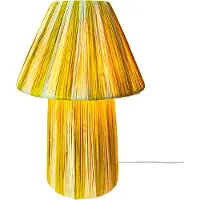 Marrakesch Orient & Mediterran Interior Tischlampe Morjan mit E27-Fassung für stimmungsvolles Licht, in Beige-Gelb 40 cm