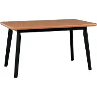 LeafDesign Esstisch Oslo 7, ausziehbar, Eiche schwarz, 140-180 cm lang, 80 cm breit, 75 cm hoch