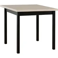 LeafDesign Esstisch Max 9, Schwarz, Buchenholz-Laminat, 80x80x78 cm, Tischplatte mit ABS-Kante