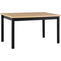 LeafDesign Ausziehbarer Esstisch Alba 1, schwarz artisan Laminat, 120-150x80 cm, 32 mm Platte