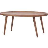 Marrakesch Orient & Mediterran Interior Couchtisch Addisie mit natürlicher Maserung, als praktische Ablage, Braun 120 cm