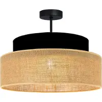 FKL DESIGN Home Deco Deckenlampe Braun Schwarz Beleuchtung Deckenleuchte aus Serie BE110-D-SB1 (Braun, Schwarz)