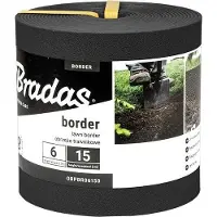 Bradas Rasenkante Kunststoff 6m x 15 cm Schwarz