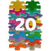 Askato : Mini-Set - Sensorischer Orthopädischer Teppich mit 20 Teilen.