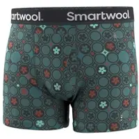 Smartwool Herren Merino Print Boxershorts - XL - dusty teal geo floral