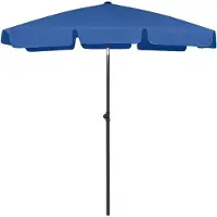 OEM Windbeständige Strandsonnenschirm mit Grundbohrer - UV- und Windbeständig - Schattenspender für Strandtage - Drahtlos und Windfest - Schirm mit Drehmechanismus - Größe 3 Meter - Ideal für Strandurlaub