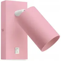 FKL DESIGN Home Deco Wandlampe Wandleuchte Kinderleuchte Kinderlampe 1-flammig GU10 Verstellbar Lampenschirm Lampe aus Serie (N975-KW1-R)