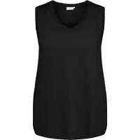 ONLY Carmakoma V-Shirt "CARCORAL S/L V-NECK TEE JRS", Damen, Gr. M, schwarz, Jersey, Obermaterial: 65% Polyester, 35% Viskose, unifarben, regular fit normal, V-Ausschnitt, Shirts V-Shirt