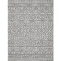 TT Home In-& Outdoor Teppich Wetterfest Balkon Küche Wohnzimmerteppich Boho Geometrisches Design Skandi Modern Größe 160 cm Rund