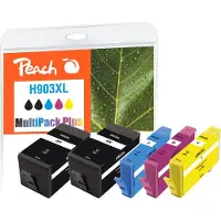 Peach PI300-865, Hohe (XL-) Ausbeute, Schwarz, Cyan, Magenta, Gelb, 25 ml, 12 ml, 5 Stück(e), Einzelpackung