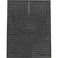 TT Home In-& Outdoor Teppich Wetterfest Balkon Küche Wohnzimmerteppich Boho Design 3D Design Skandi Modern Unifarben Größe 60x100 cm