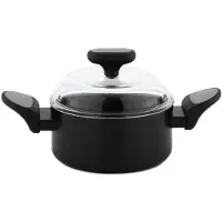 Nois Traditioneller Topf 16 cm mit Deckel Salto Silber 1,5 l