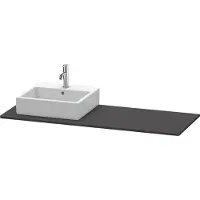 Duravit Konsole XSquare 140x55x1,6cm, m 1 AS, AS li, graph matt