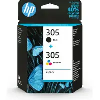 HP Original Tintenpatronen 305 CMYK, Sparpack, schwarz, cyan, magenta, gelb