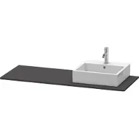 Duravit Konsole XSquare 140x55x1,6cm, m 1 AS, AS re, graph matt