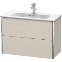 Duravit XSquare Meuble sous-lavabo Compact, suspendu, 2 tiroirs, 810x560x388mm, XS416608383, XS416608383