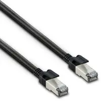 Metronic , RJ45-Ethernet-CAT8-Stecker/Stecker-S/FTP-Kabel, 5 m, Schwarz