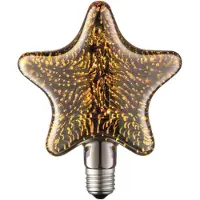 LUCANDE LED-Lampe E27 Stern 4W 3D Feuerwerk