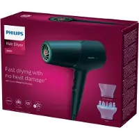Philips Haartrockner "Series 5000 BHD512/20" 2.300 W 3 Aufsätze mit ThermoShield Technologie, 3 Hitze- und 2 Geschwindigkeitsstufen