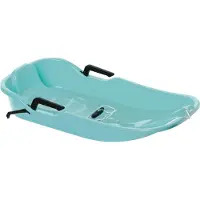 Hamax SNO Glider Schlitten | Lenkschlitten mit Steuer & Bremse | robuster Kunststoff | hoher Fahrkomfort | ideal für Kinder & Jugendliche | Mint