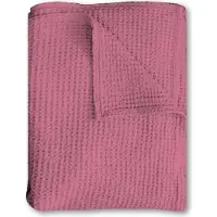 Sleezzze Baumwoll Waffelpiqué Decke rosa 75 x 120 cm