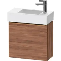 Duravit D-Neo, Konsolenwaschtischunterbau wandhängend, 484x440x222mm, eine Tür, Türanschlag Links, mit Griff Bronze gebürstet, DE4219L04790000