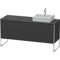 Duravit Waschtischunterschrank XSquare 160x54,8x77,8cm, 4 AZ, st, B r, gra matt