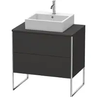 Duravit Waschtischunterschrank XSquare 80x54,8cm, gra matt, f K, 2 Ausz., steh.