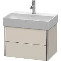 Duravit XSquare Meuble sous-lavabo Compact, suspendu, 2 tiroirs, 584x397x390mm, XS416708383, XS416708383