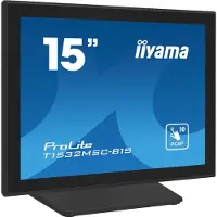 Iiyama ProLite T1532MSC-B1S, 38,1 cm (15"), 1024 x 768 Pixel, XGA, LCD, 8 ms, Schwarz