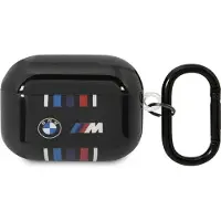 BMW BMA322SWTK AirPods 3. Generation Schutzhülle, schwarz, mit mehrfarbigen Linien