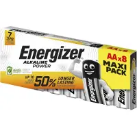 Energizer Alkaline Power, Einwegbatterie, AA, Alkali, 1,5 V, 8 Stück(e), Schwarz, Rot, Silber