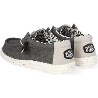 HeyDude Wally Stretch Canvas Herren, Slip on Schuhe, Schwarz, 41EU