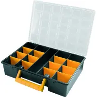 Artplast Valentino Mit Herausnehmbaren Trennwänden 36.2x25x8.5 Cm Veranstalter Golden Golden One Size
