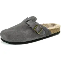 Natural world Chiara Uni Winter-Pantoffel mit Futter Grau (Antracita), 7020-924 - Gr. 39