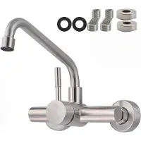 OEM Dusze mit drehbarer Auslass für Badewannen und Waschbecken - Rostfreier Armatur mit G1/2-Anschluss - Moderne Badewannenarmatur - Praktische Küchenarmatur