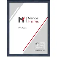MendeFrames Holzrahmen Massivholz Klarglas 13x13 cm dunkelblau H300