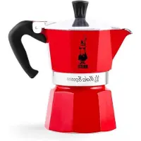OEM Italienischer Kaffee-Perkolator - Warmleiter - 1 Tasse - 60 ml Aluminium - Rot