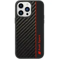Audi Carbon Fiber Stripe Iphone 14 Pro 6.1 Austpupcip14pr8d1bk Handyhülle